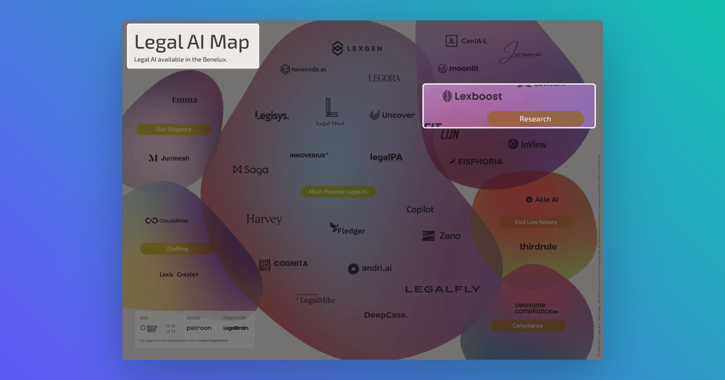 Lexboost op de Legal AI Map van Dutch Legal Tech