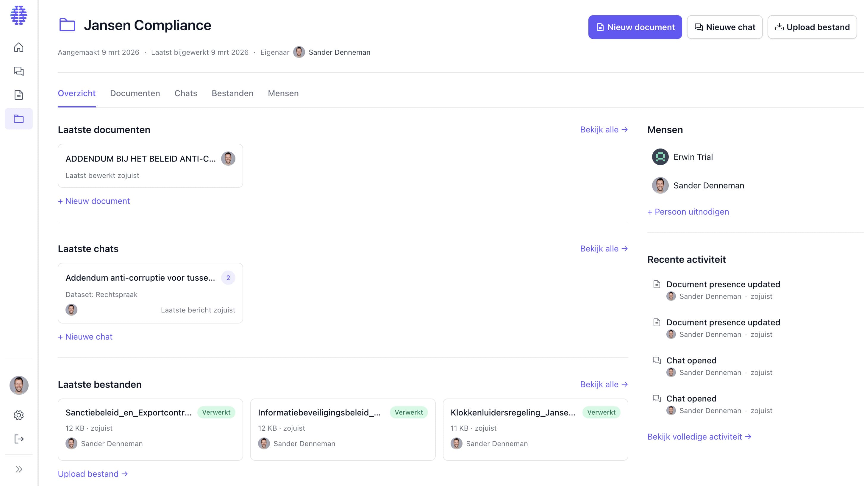 Lexboost V2 dossiers overzicht